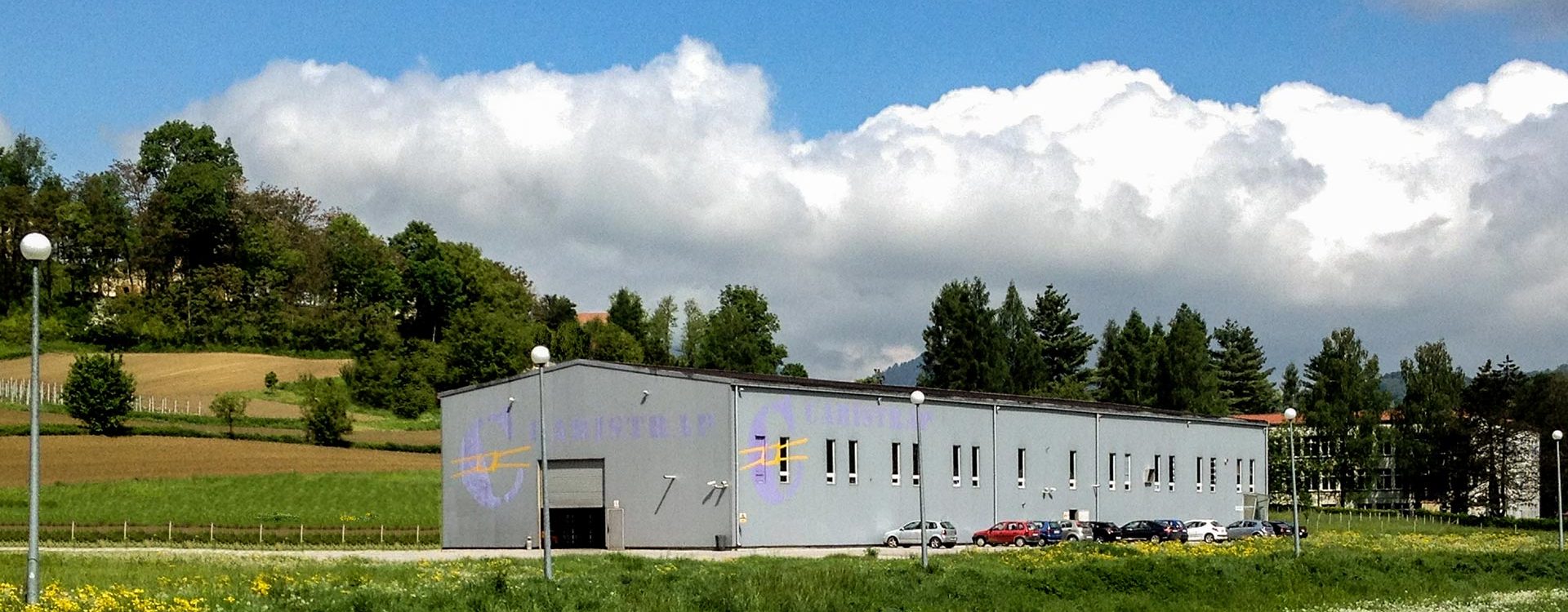 Caristrap factory in a landscape